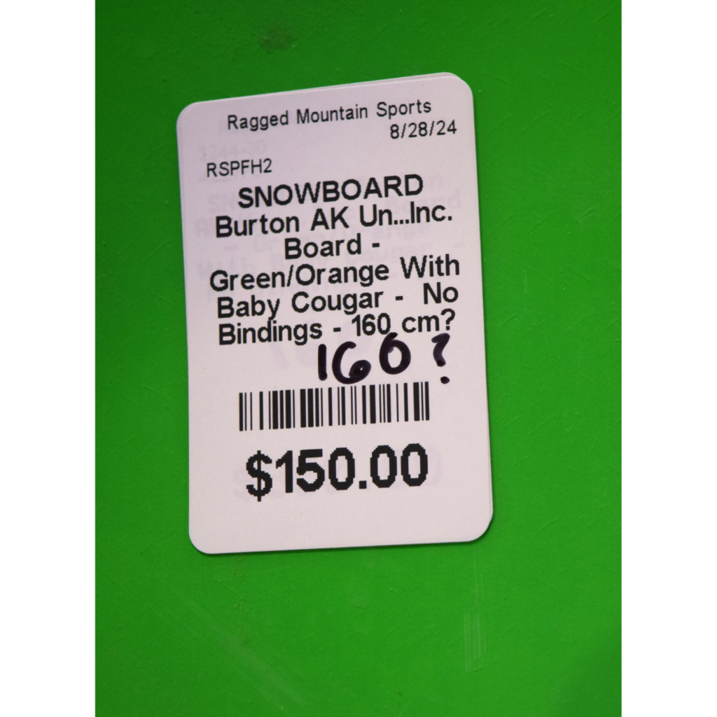 Burton AK Un...Inc. Snowboard - 160