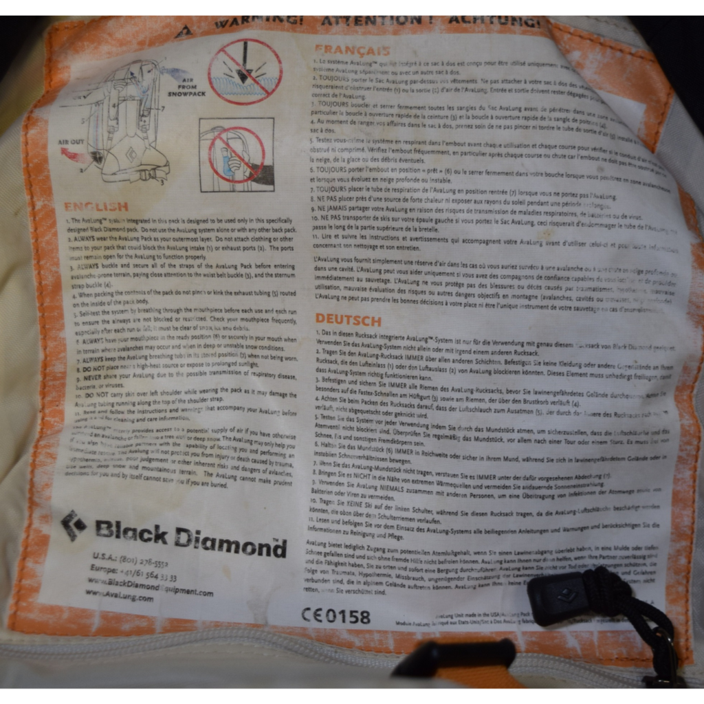 Black Diamond Anarchist Avalung 32 Avy Backpack