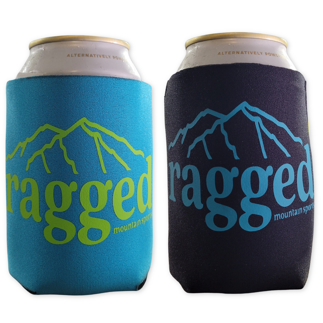 Recycled Ragged Koozie Blue Green