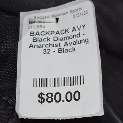 Black Diamond Anarchist Avalung 32 Avy Backpack