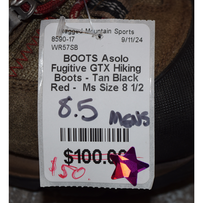 Asolo Fugitive GoreTex Hiking Boots - 8.5
