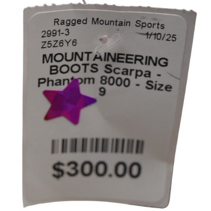 Scarpa Phantom 8000 Mountaineering Boots - 9