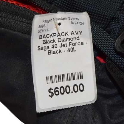 Black Diamond Saga 40 Jet Force Avy Backpack