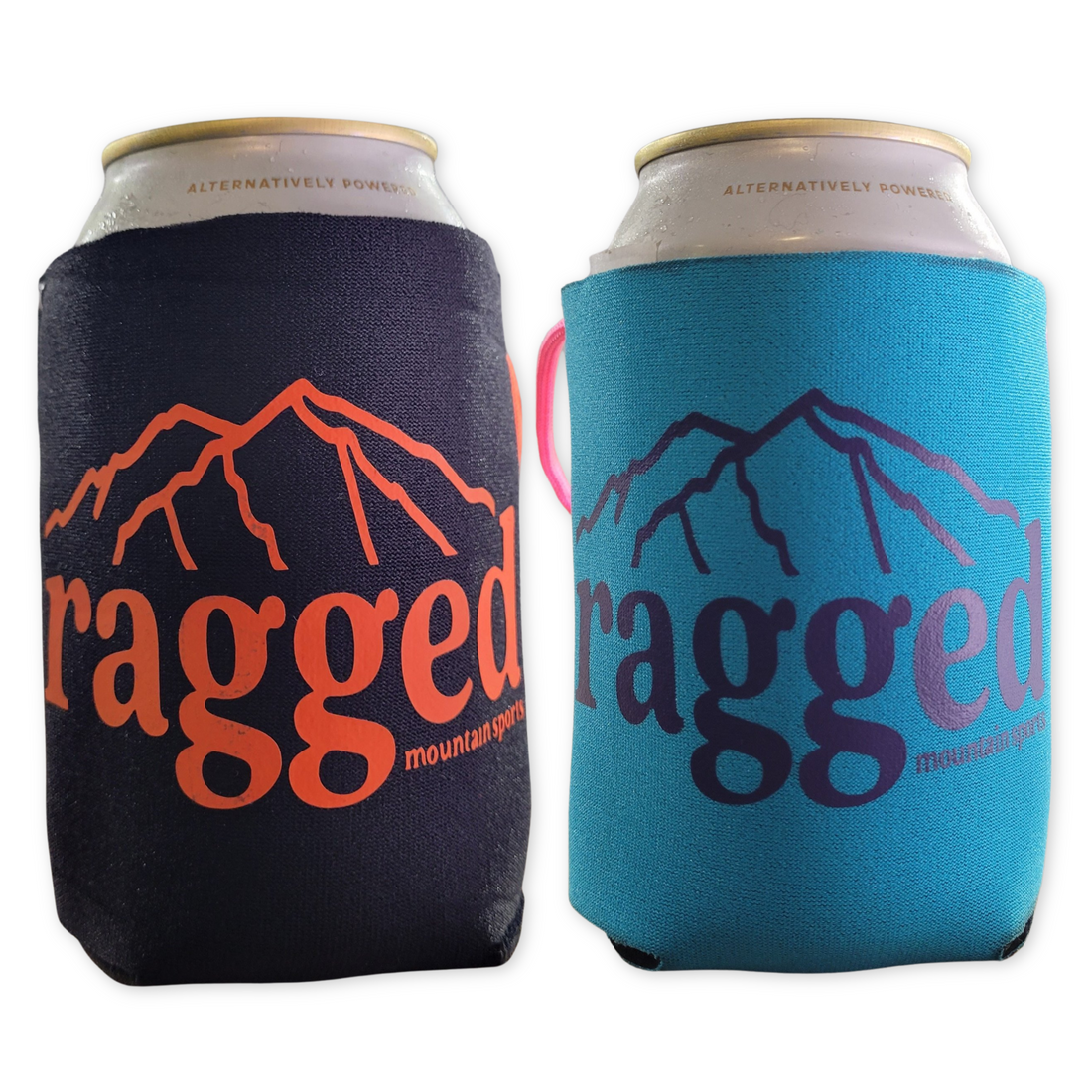 Recycled Ragged Koozie Blue Orange